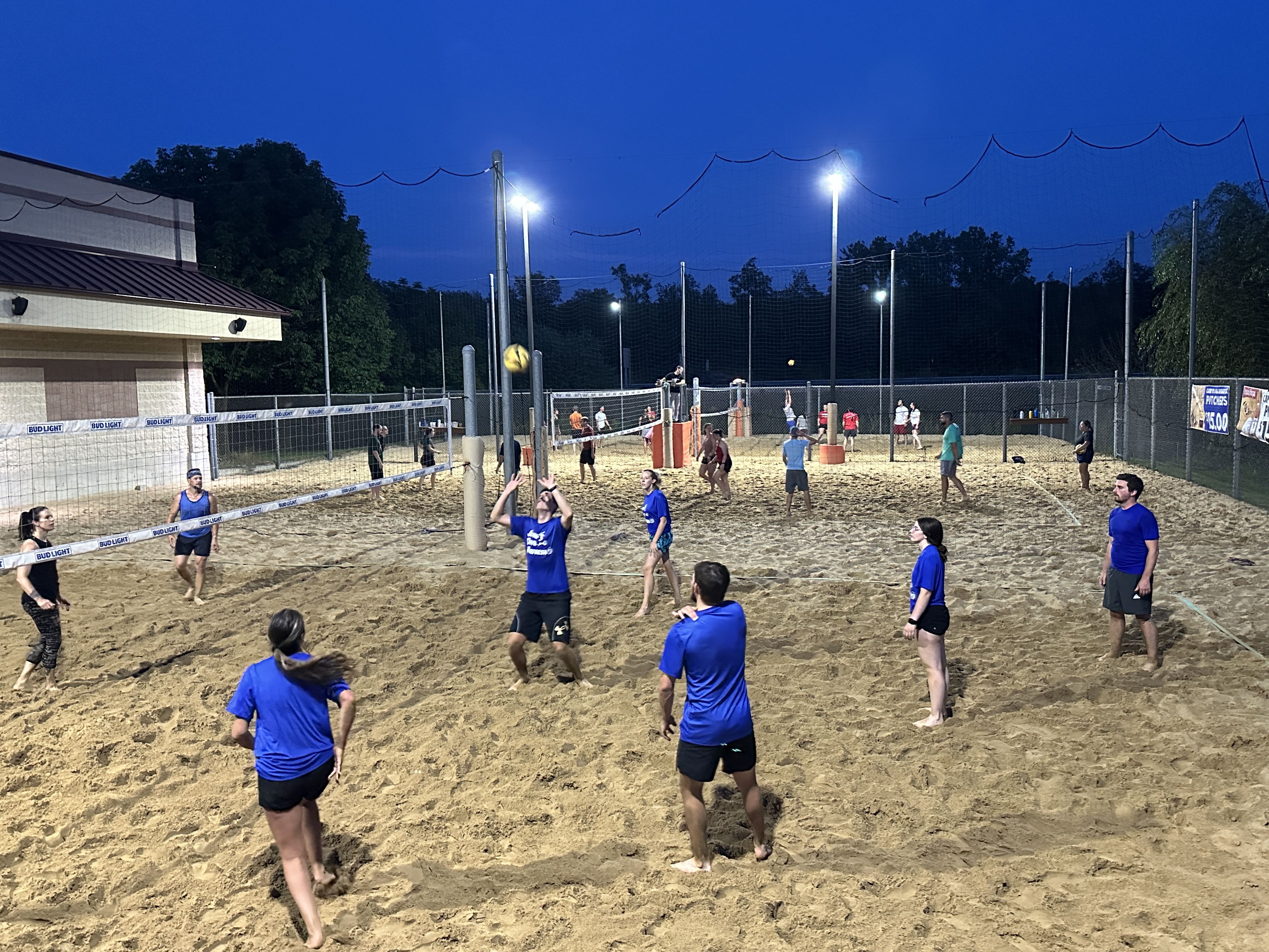 JDR Employees playing volleyball